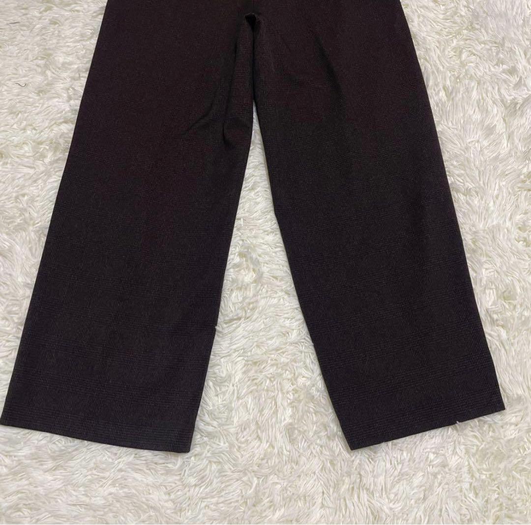 美品2L【LIPLIA 洗えるストレッチセットアップ対応 ウール調ノーカラーJK