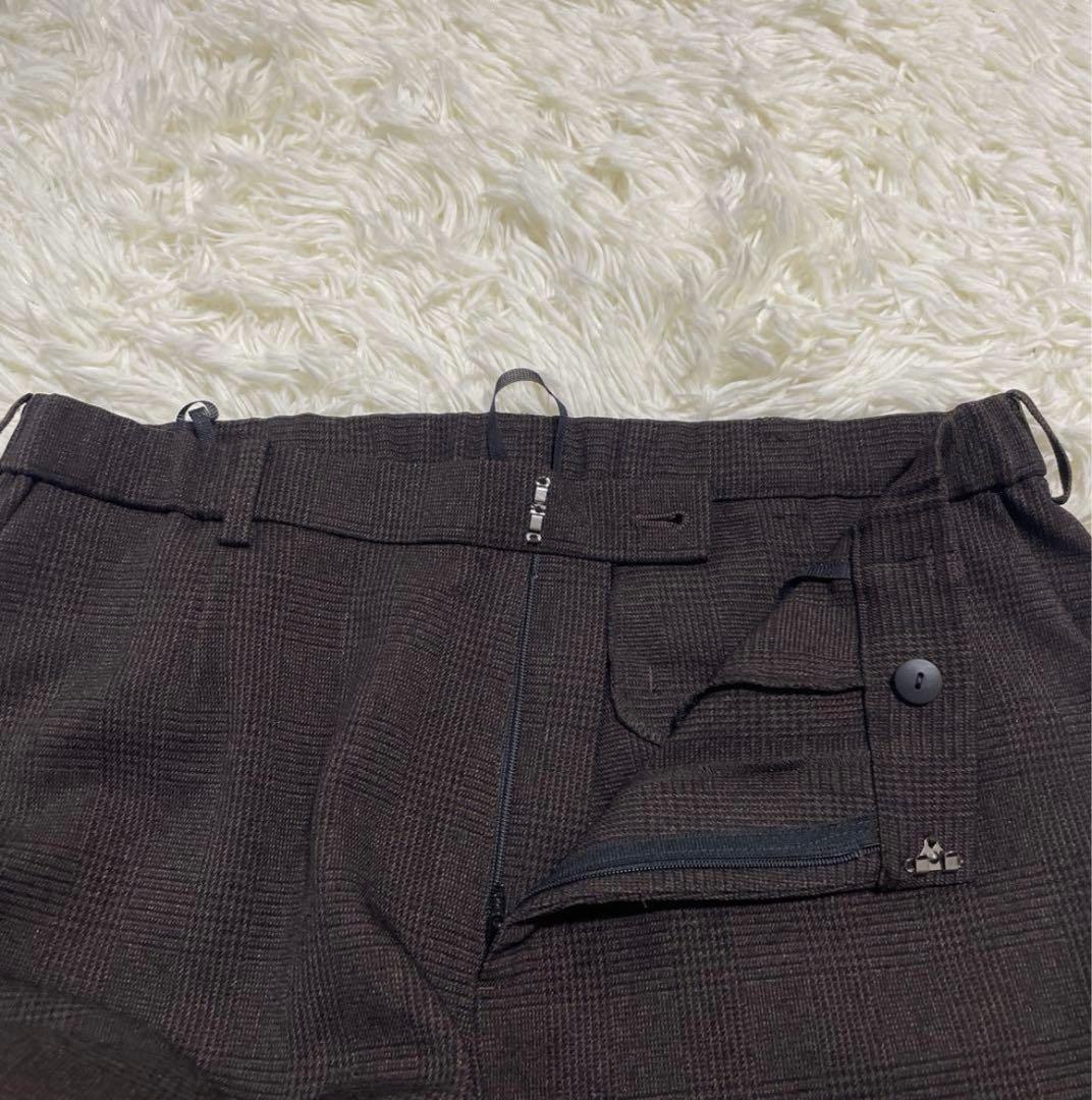 美品2L【LIPLIA 洗えるストレッチセットアップ対応 ウール調ノーカラーJK