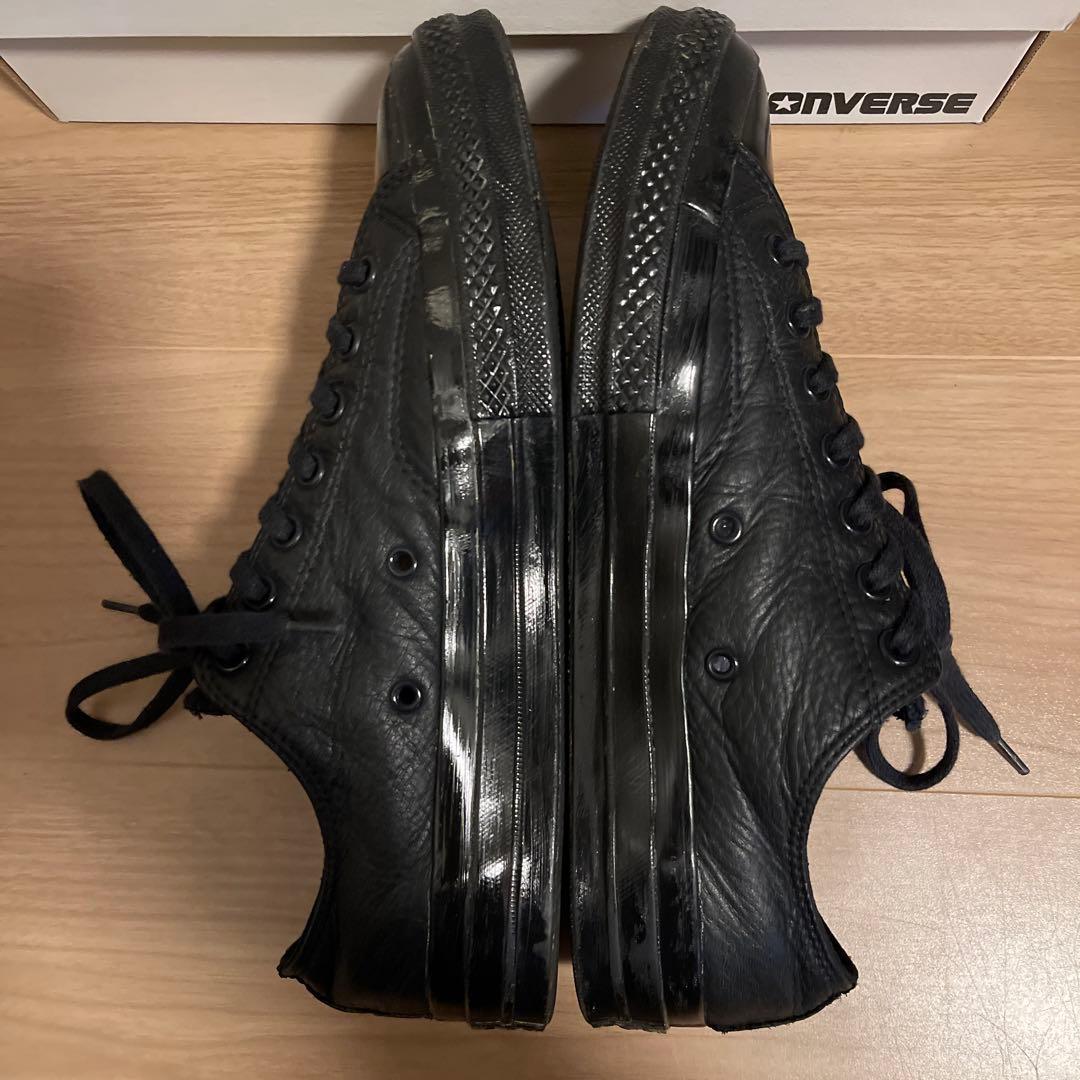 【良品】コンバース CT70 LEATHER BLACK LOW ブラック 28