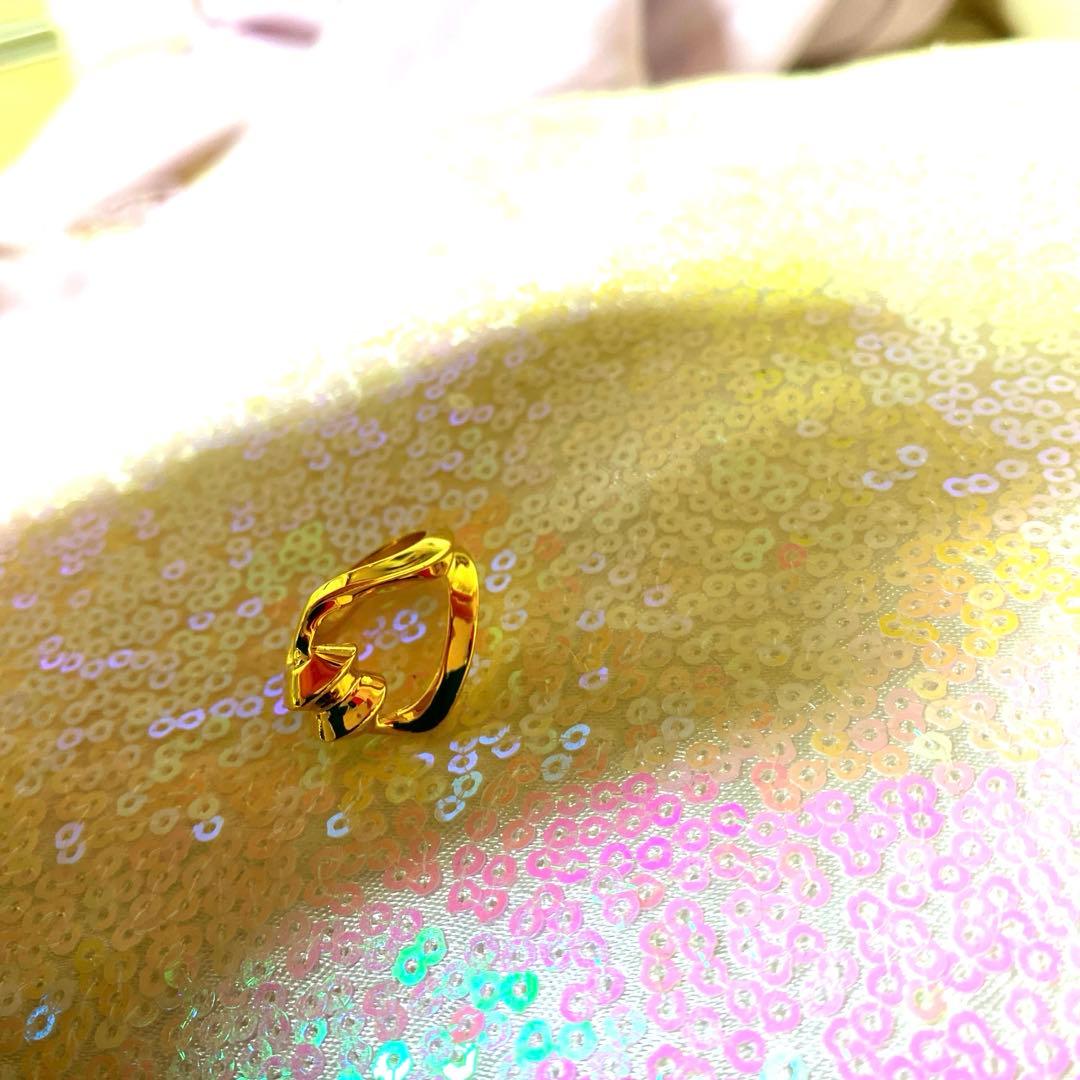 美品　サンローラン　ゴールドリング　11から12号