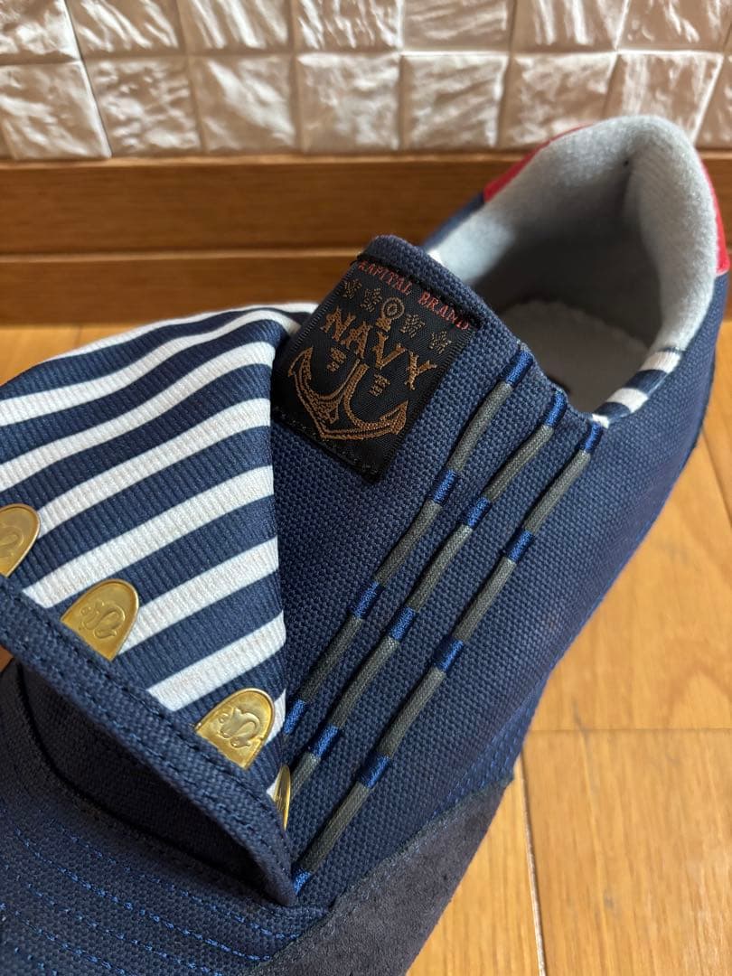 キャピタルKAPITAL キャンバスセーラーコハゼ タビスニーカー