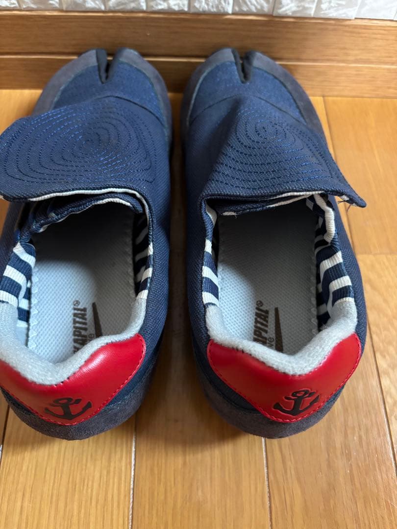 キャピタルKAPITAL キャンバスセーラーコハゼ タビスニーカー