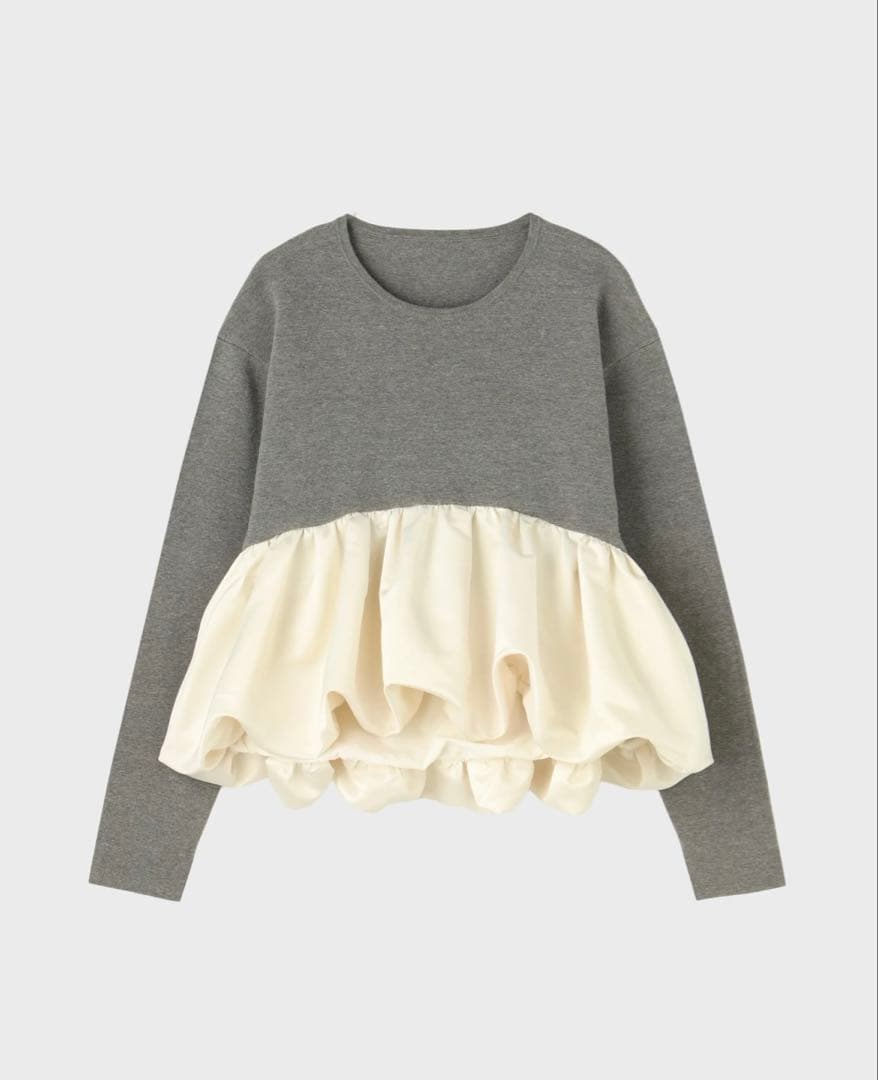 THE TOE Aachen Balloon Peplum グレー M タグ付き