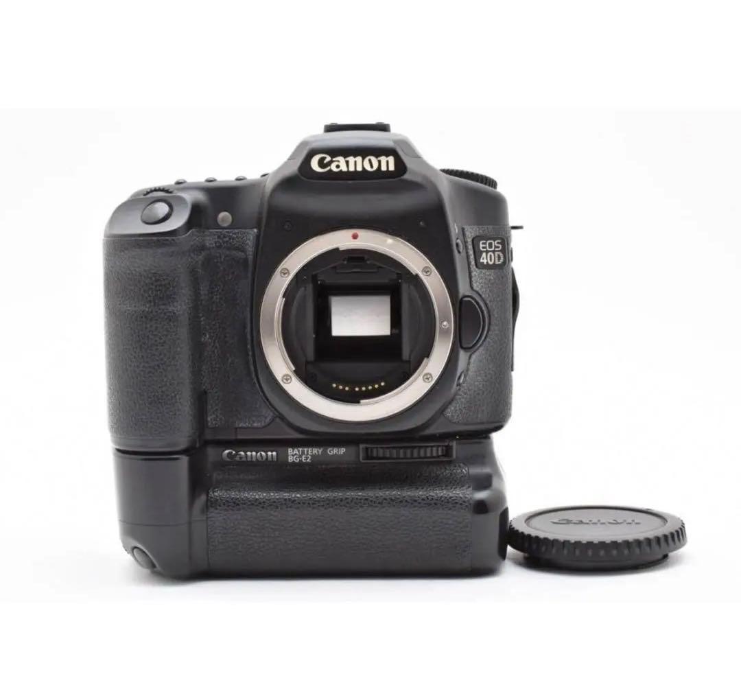 【状態優良】Canon EOS 40D 標準・望遠レンズ バッテリーグリップ付き