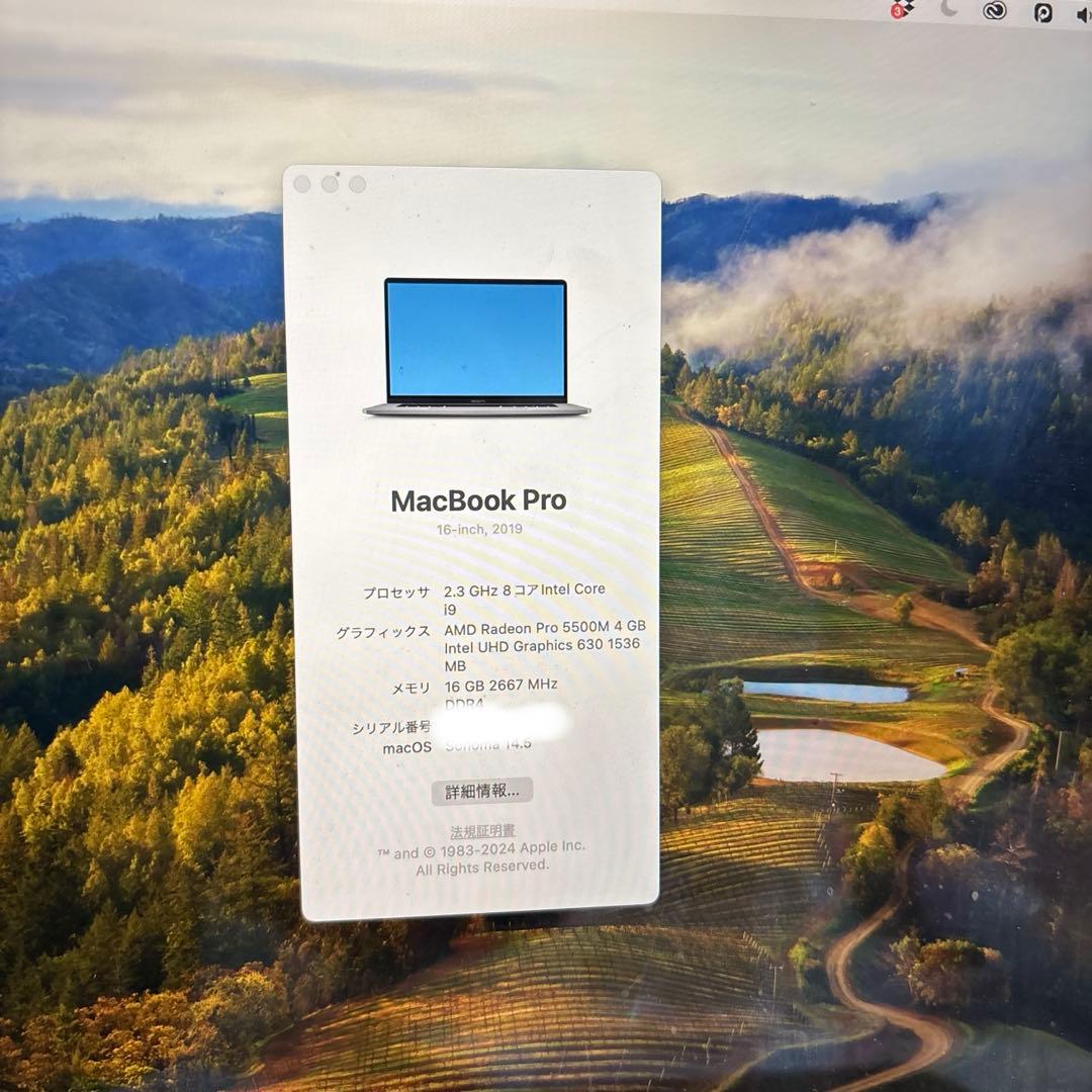 MacBook Pro 16インチ 2019 Core i9