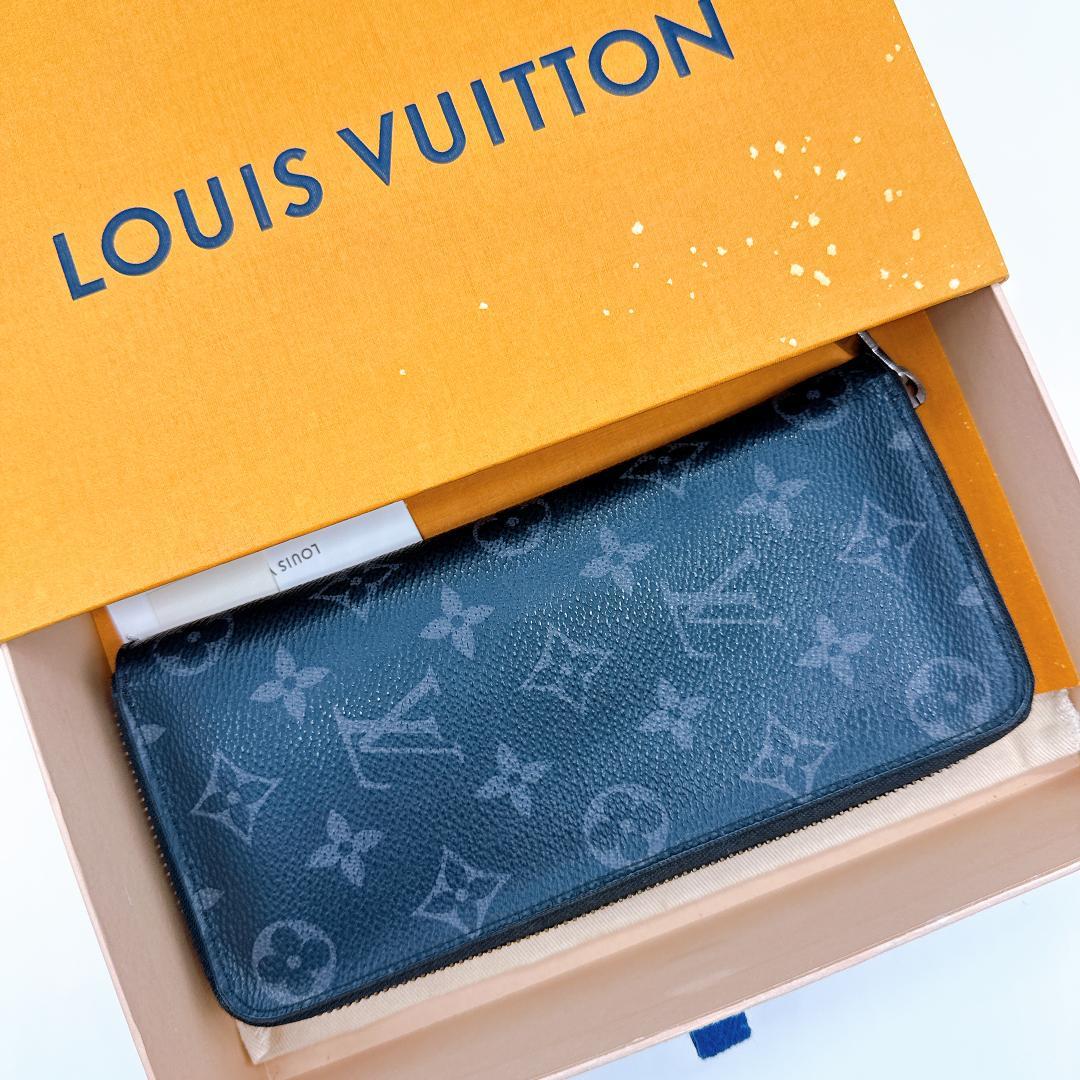 ルイヴィトン ジッピー・ウォレット・ヴェルティカル モノグラム・エクリプス長財布