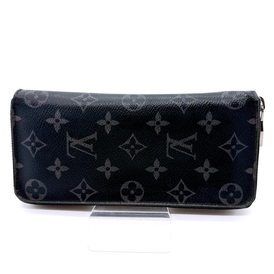 ルイヴィトン ジッピー・ウォレット・ヴェルティカル モノグラム・エクリプス長財布
