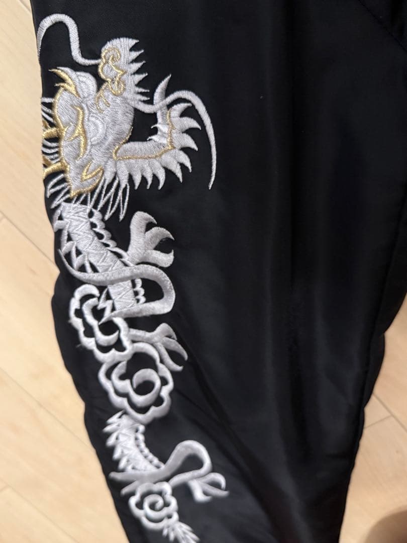 90s リバーシブルA BATHING APE 刺繍 NIGO期　スカジャン