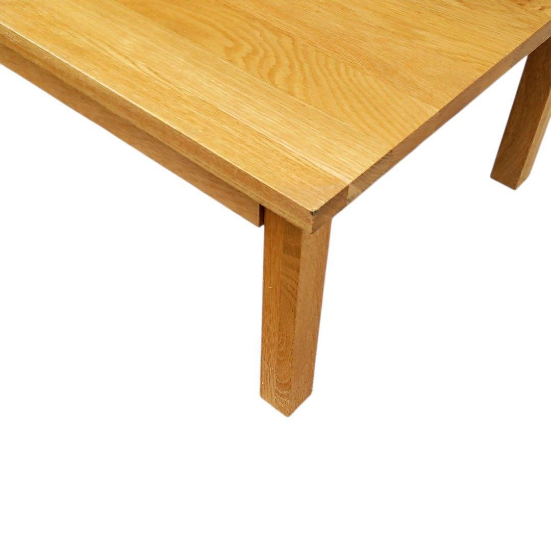 無印良品 木製ローテーブル 引出付 オーク材 ナチュラル 無垢材 文机 デスク