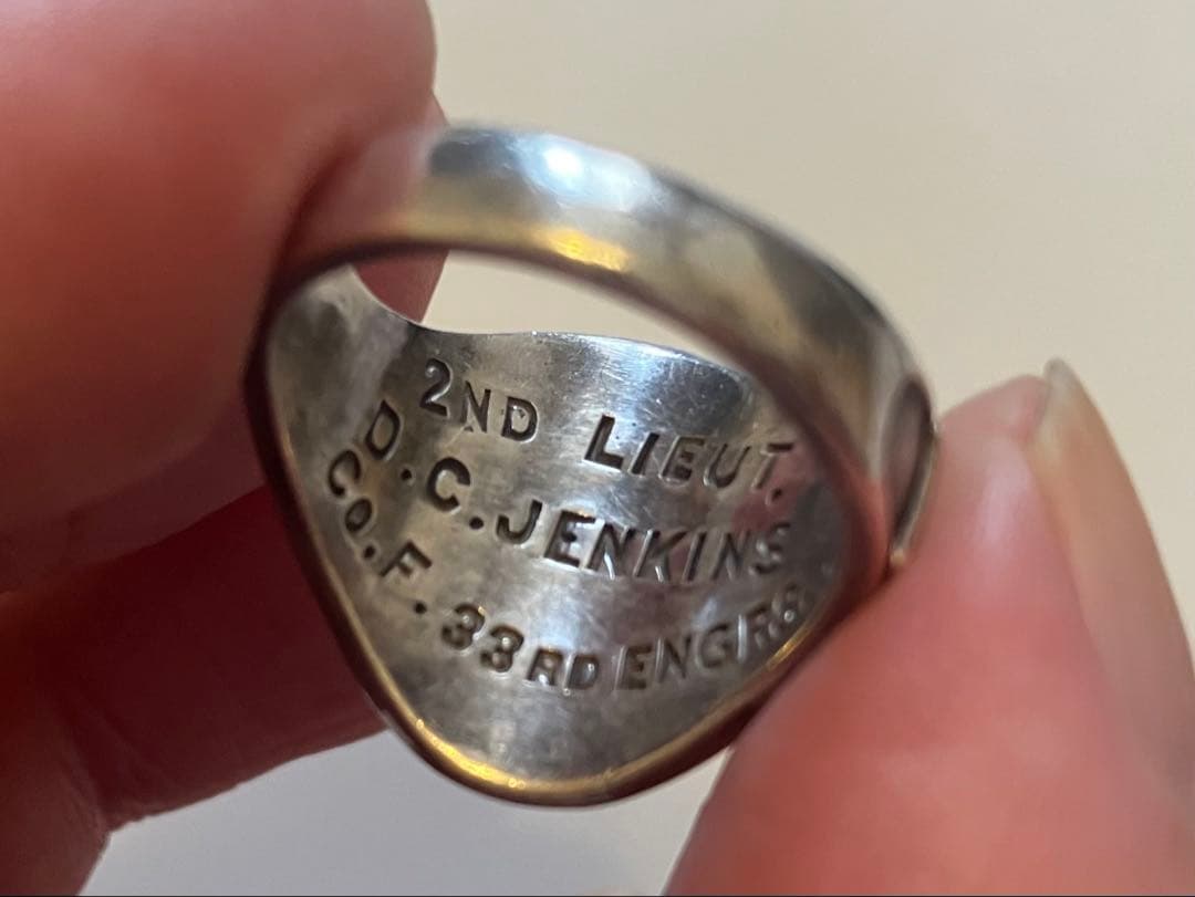 米軍　ヴィンテージリング　シルバーリング　ミリタリーリング　シグネットリング