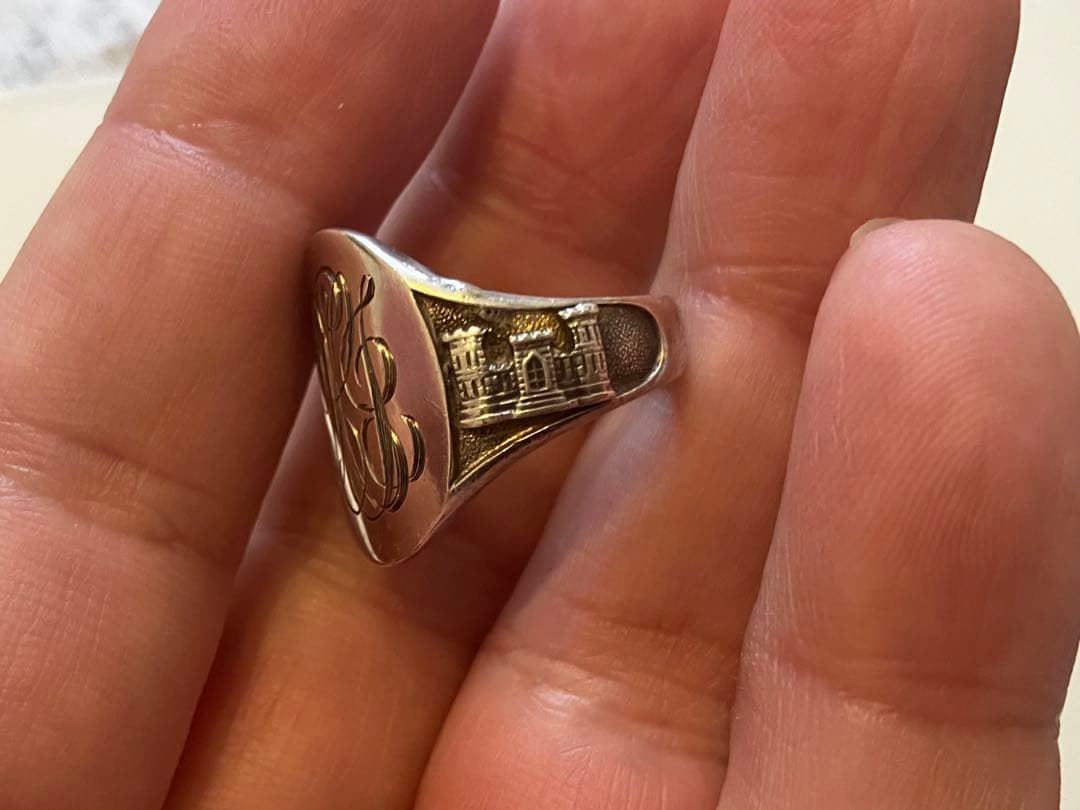 米軍　ヴィンテージリング　シルバーリング　ミリタリーリング　シグネットリング