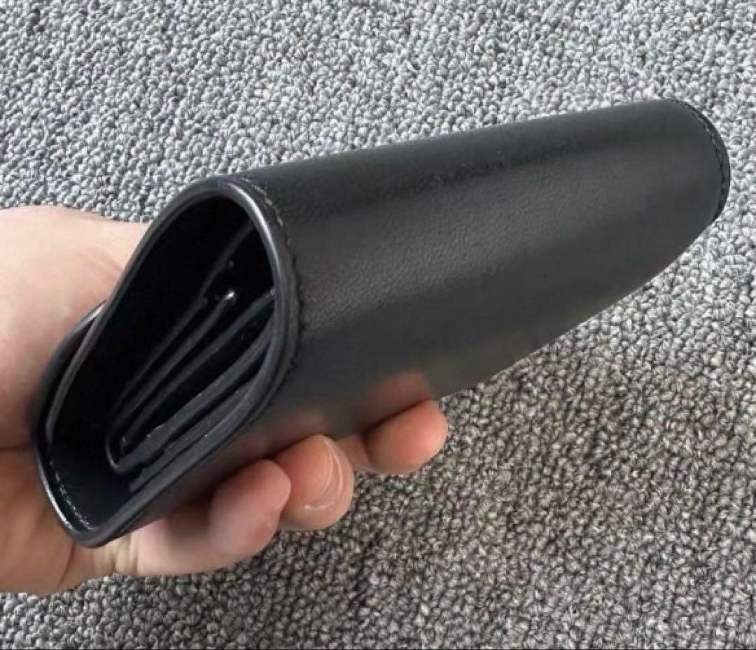 CELINE セリーヌ トリオンフ スモールウォレット三つ折り財布 ブラック☆