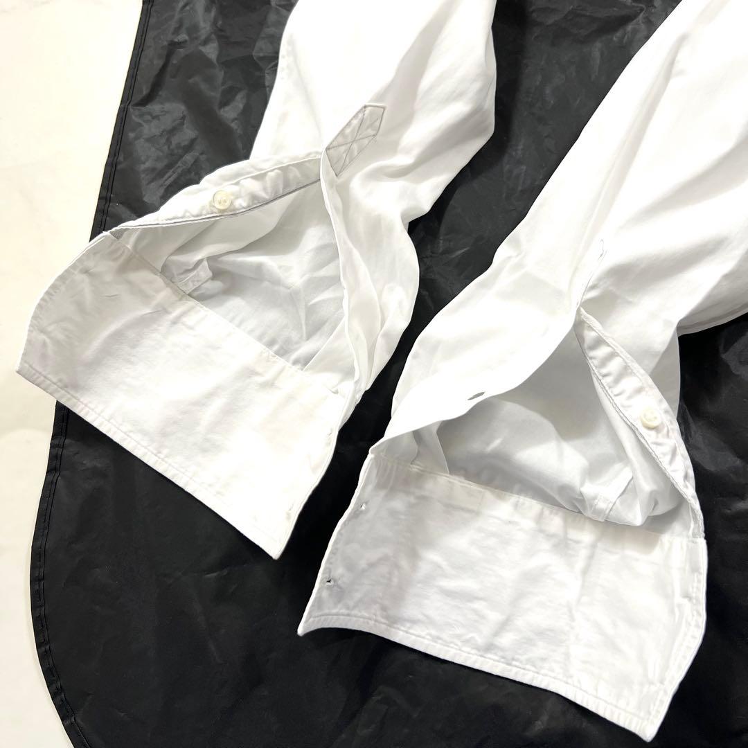 ブルネロクチネリ ボタンダウンシャツ 長袖 白 ホワイト SLIM FIT