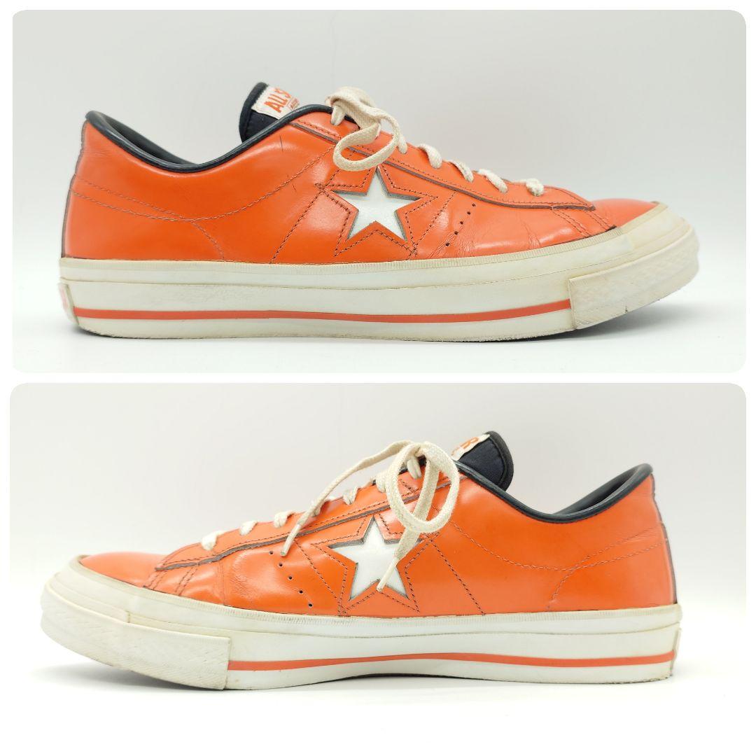 【貴重】CONVERSE ワンスター オレンジ レザー スニーカー US9