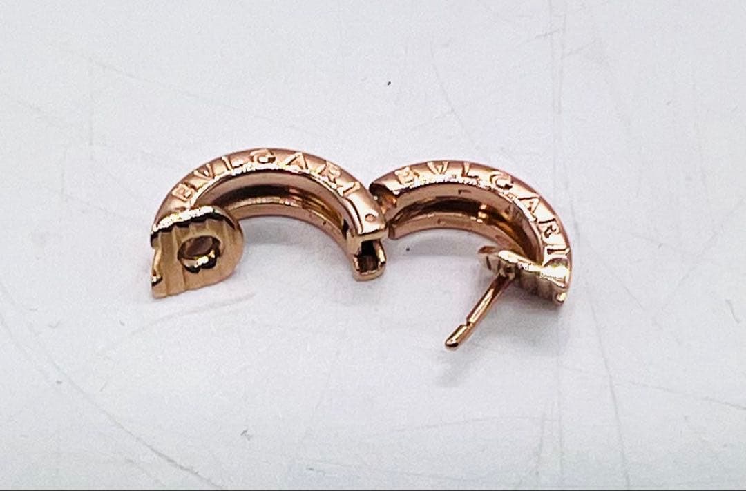 BVLGARI ブルガリ K18PG B-ZERO1 ピアス 4.1g 左耳のみ