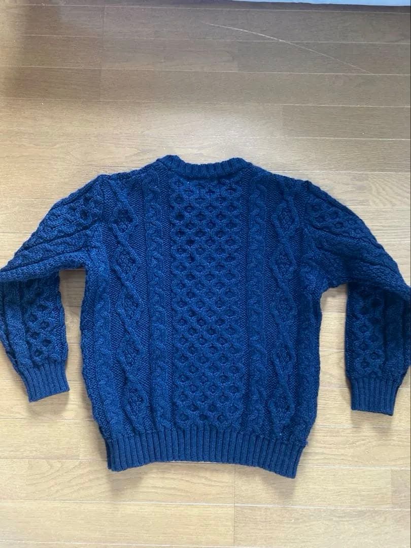 Kerry Woollen Mills ニットセーター　ネイビー