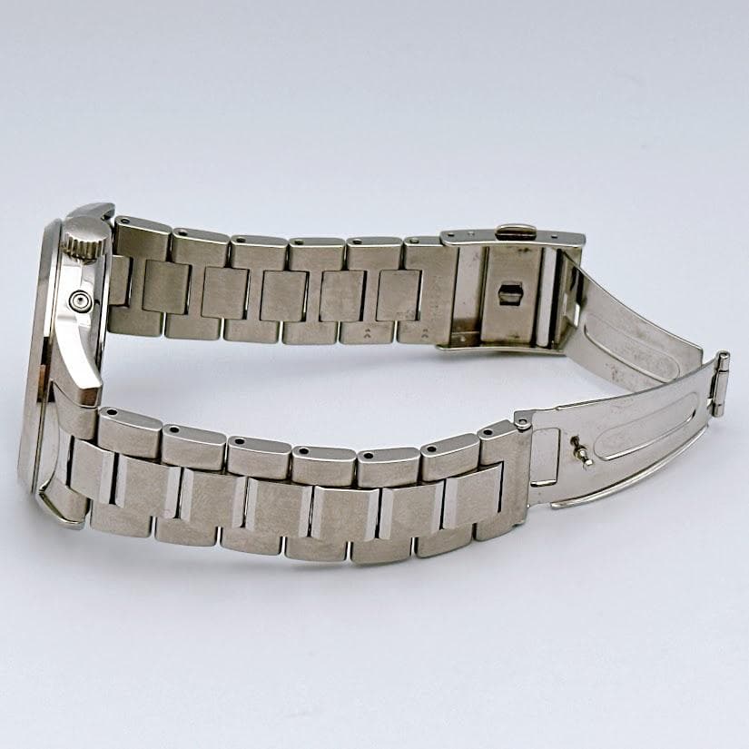 セイコー ソーラー電波 メンズ腕時計 ホワイト 7B24-0BR0 動作良好