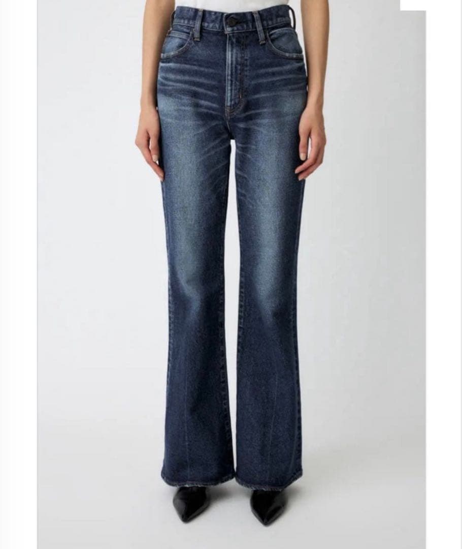 パンツ MOUSSY MVS D/BLU FLARE 25