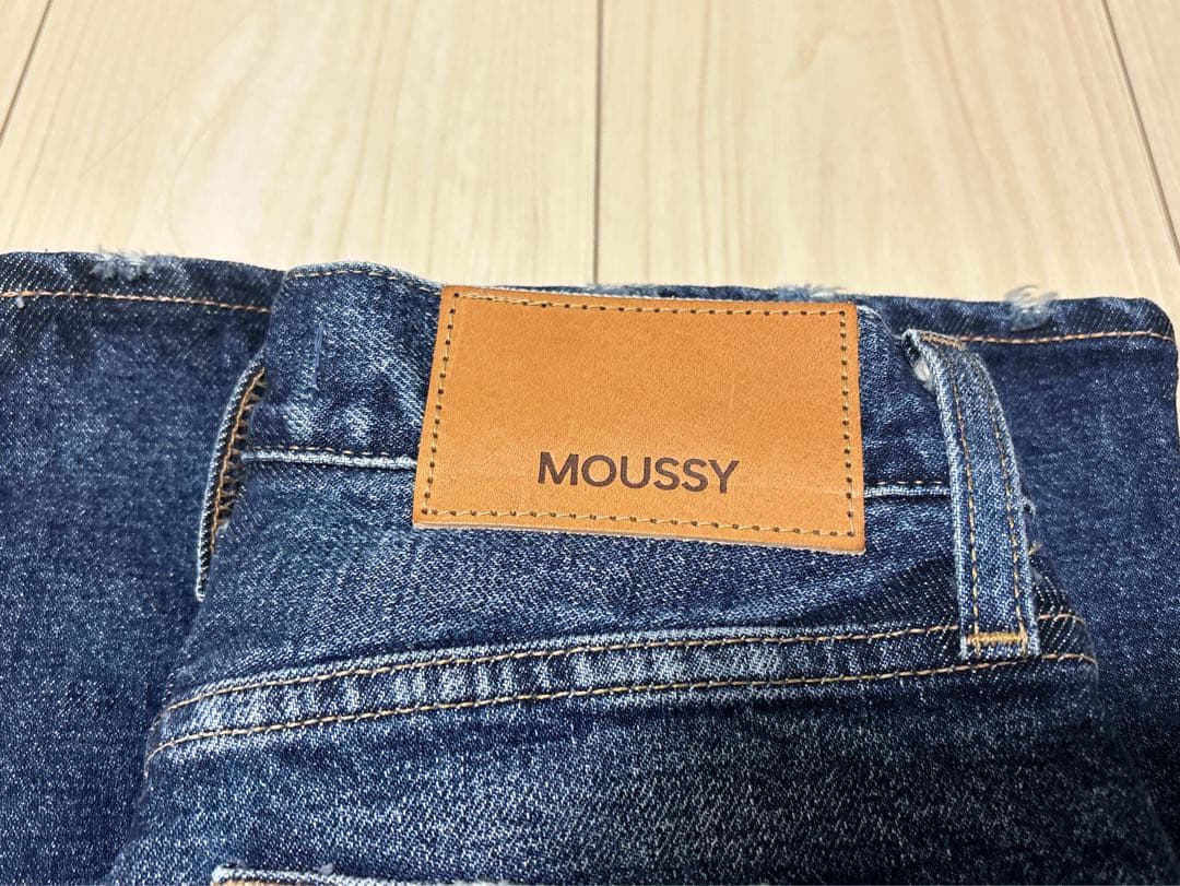 パンツ MOUSSY MVS D/BLU FLARE 25