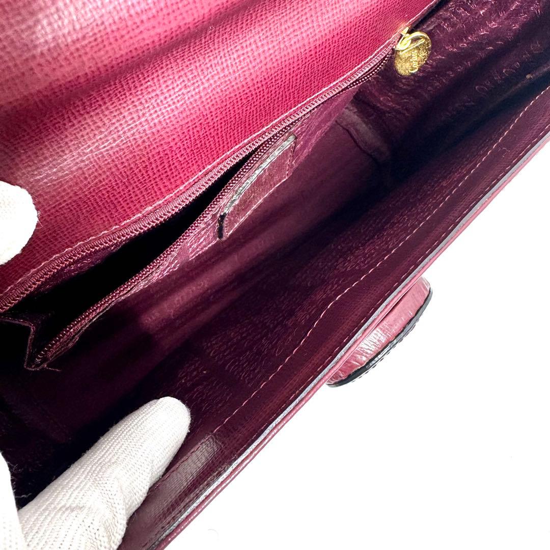✨極美品✨カルティエ ハンドバッグ ターンロック ロゴ マストライン ボルドー