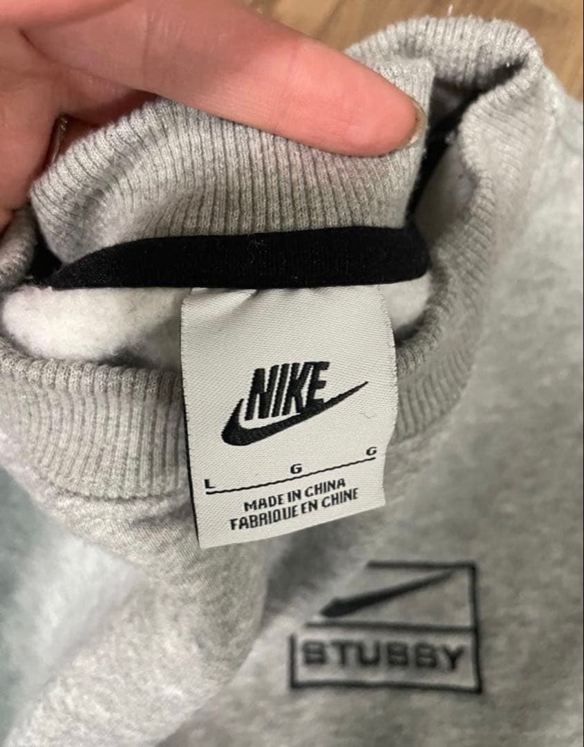 Nike x Stussy コラボ スウェット L グレー