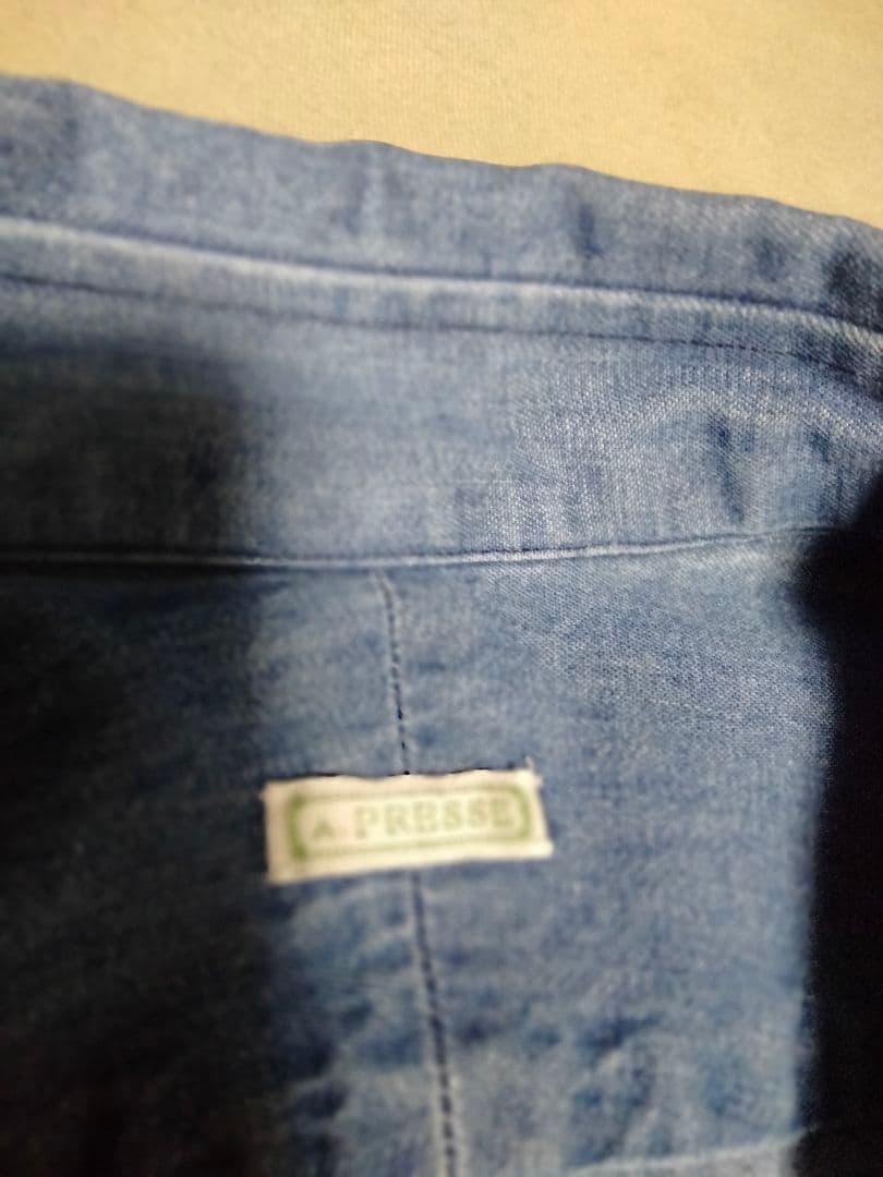 トップス A.PRESSE 24SS/Washed Denim Shirt