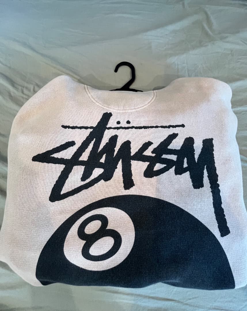 Stussy ベージュ パーカー Lサイズ