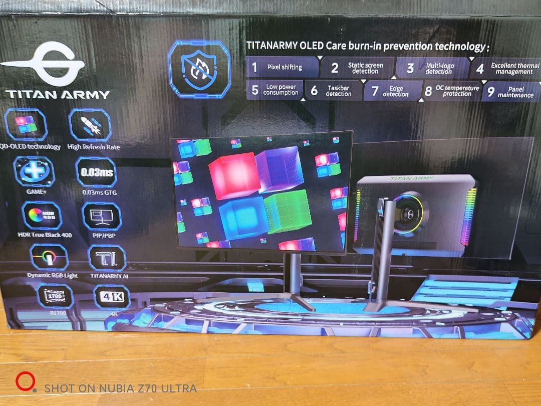 Titan Army G32T9W 32型 QD-OLED モニター　有機EL