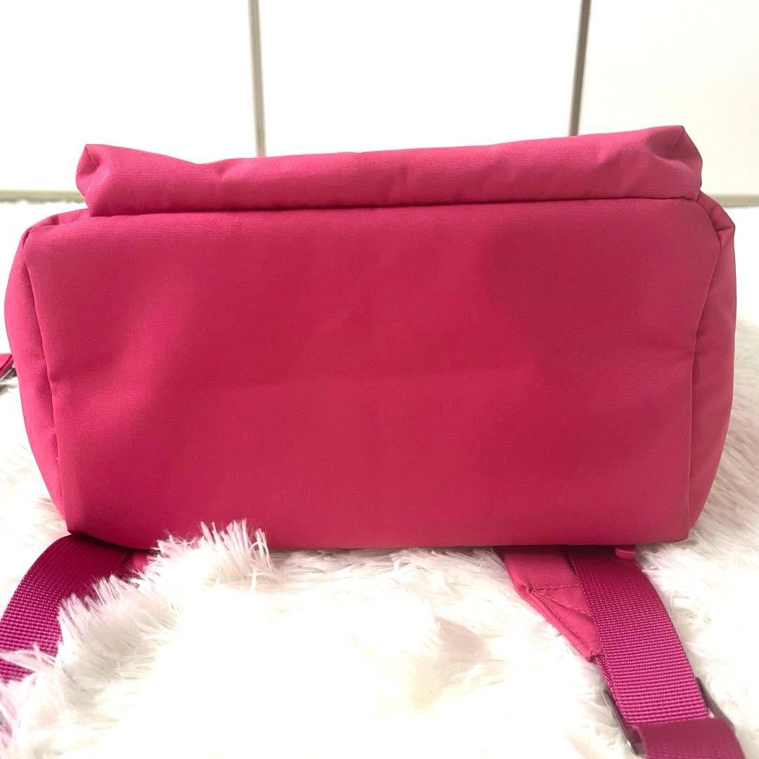 完売品　新品　ファミリア マザーズリュック 2way ピンク　ポーチ付き　くま