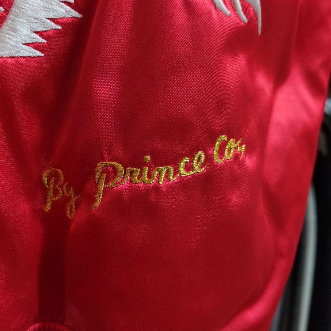 ち*屋様 横須賀 スカジャン 赤 サテン