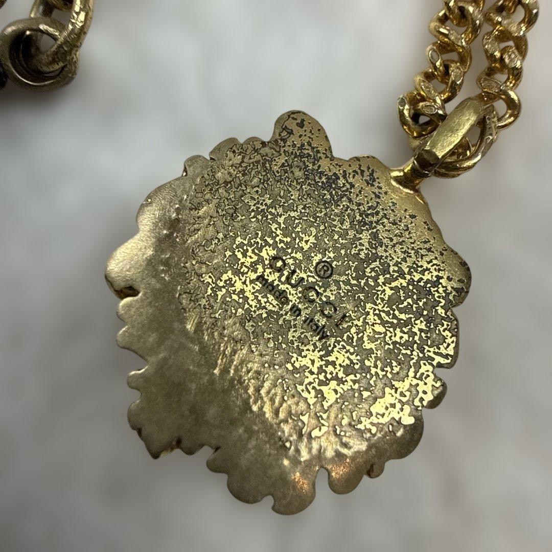 グッチGUCCI ライオンヘッドネックレス　ゴールド