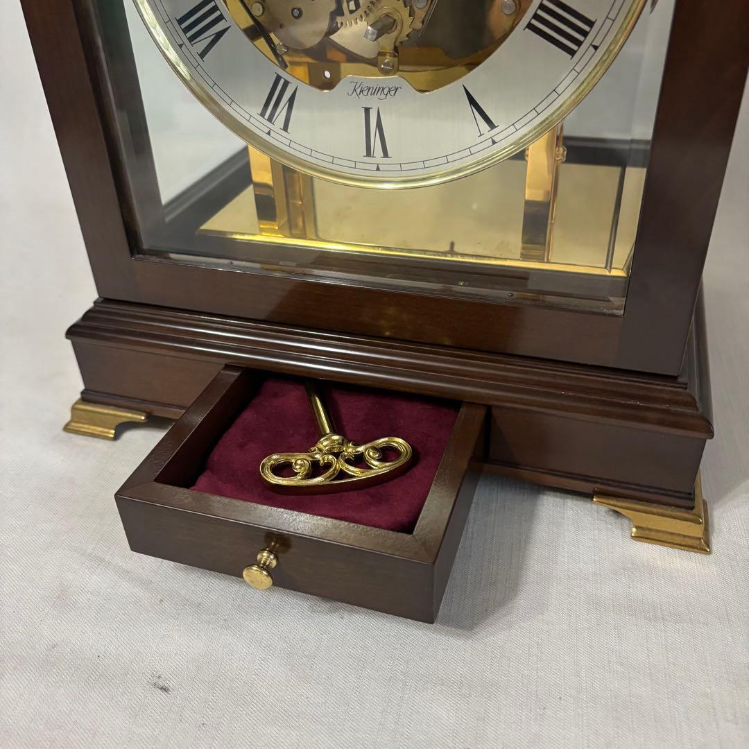 Kieninger キーニンガー 置き時計 スケルトン 動作品 書類全て有り