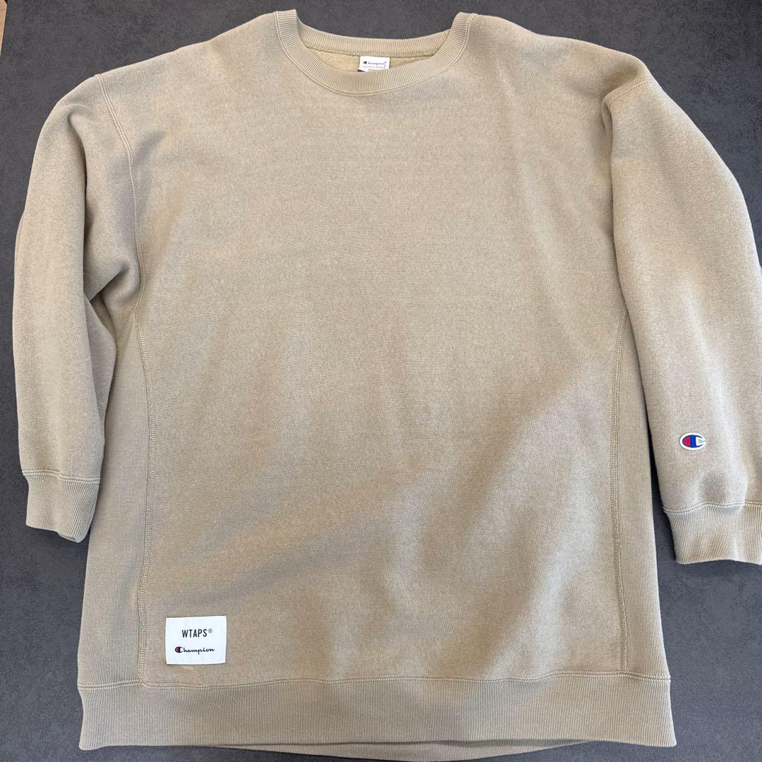 Champion WTAPS コラボ クルーネックスウェット XL ベージュ
