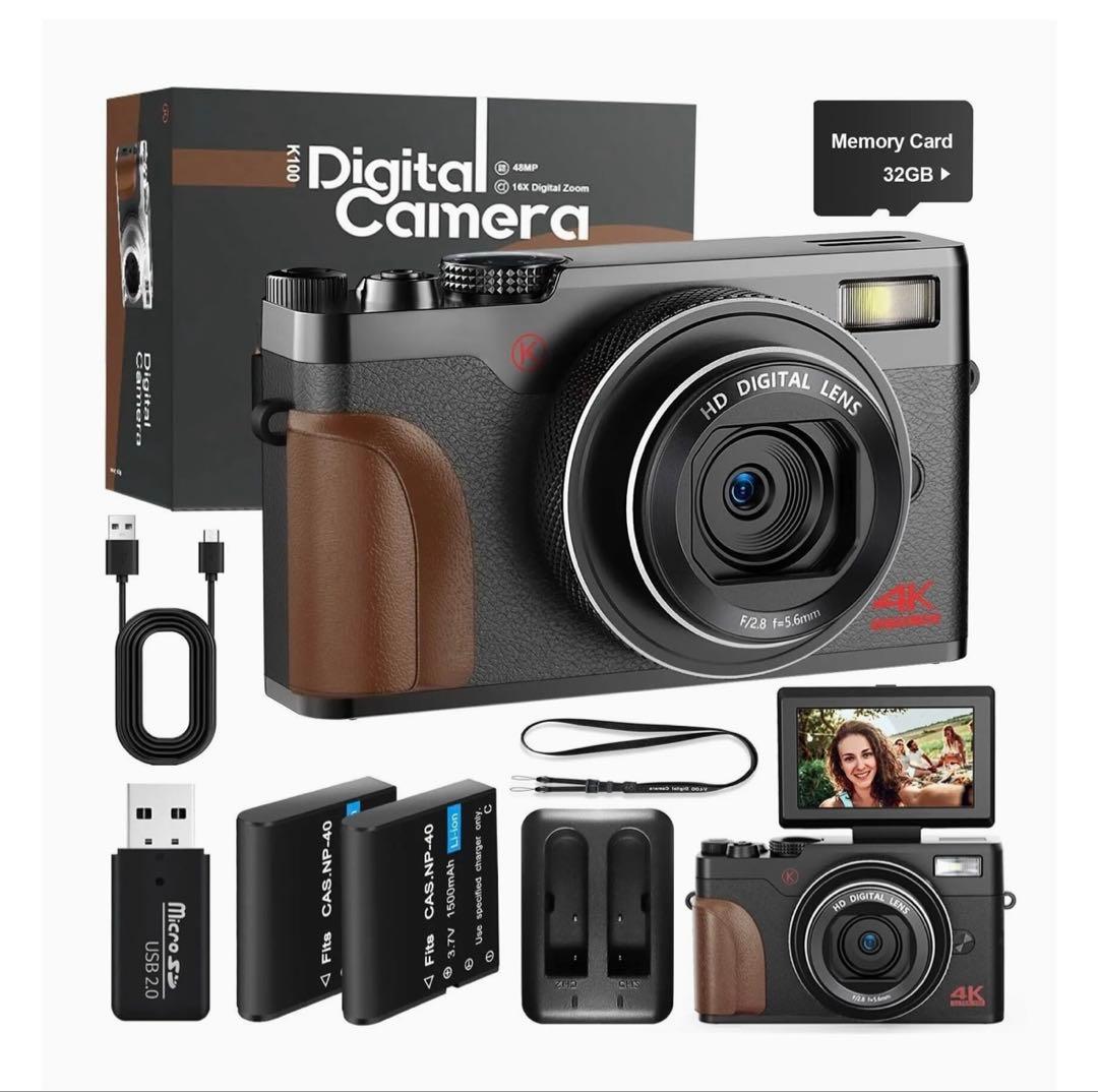 デジタルカメラ 4K HDデジタルレンズ F2.8