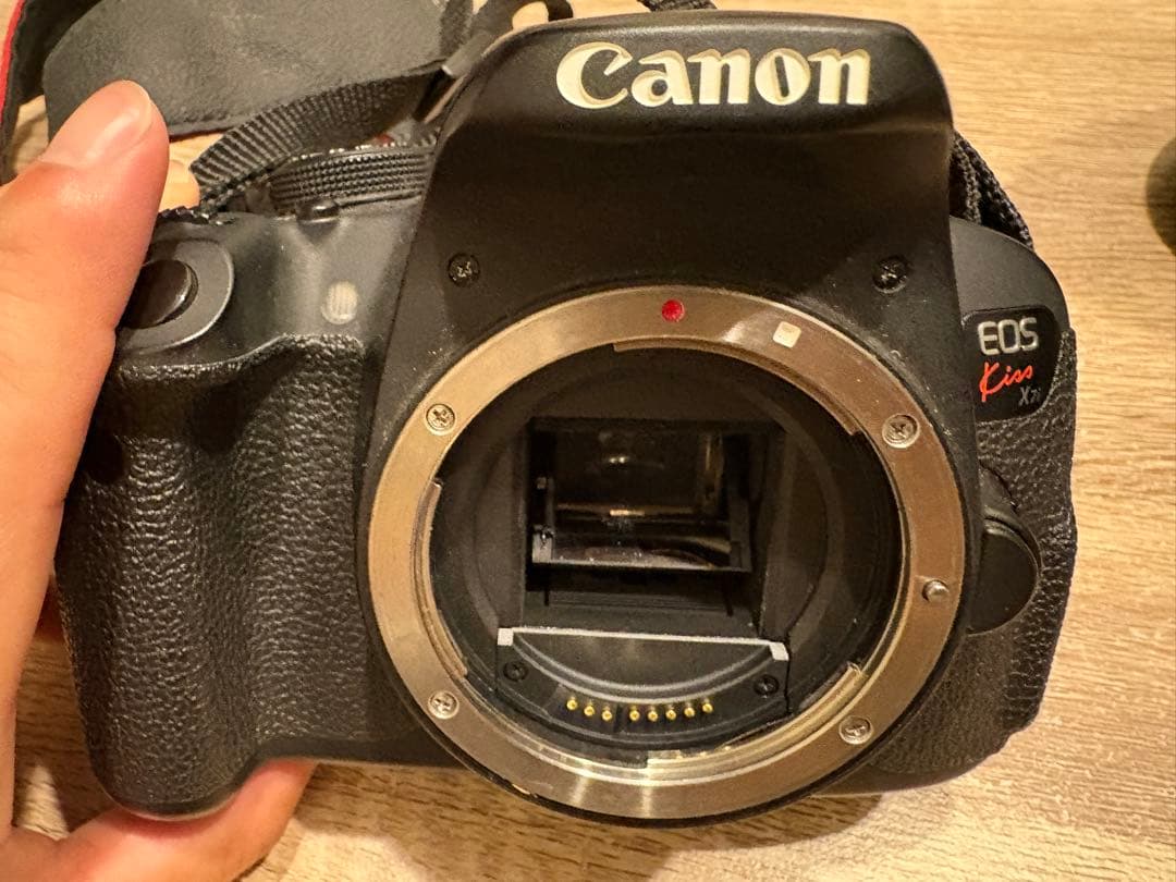 セットCanon EOS Kiss X7 本体、高倍率/広角レンズ