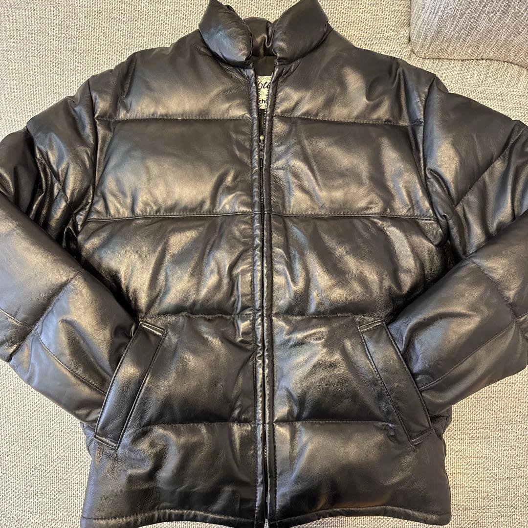 Ａ*様 Schott ショット レザー ダウン ジャケット 黒