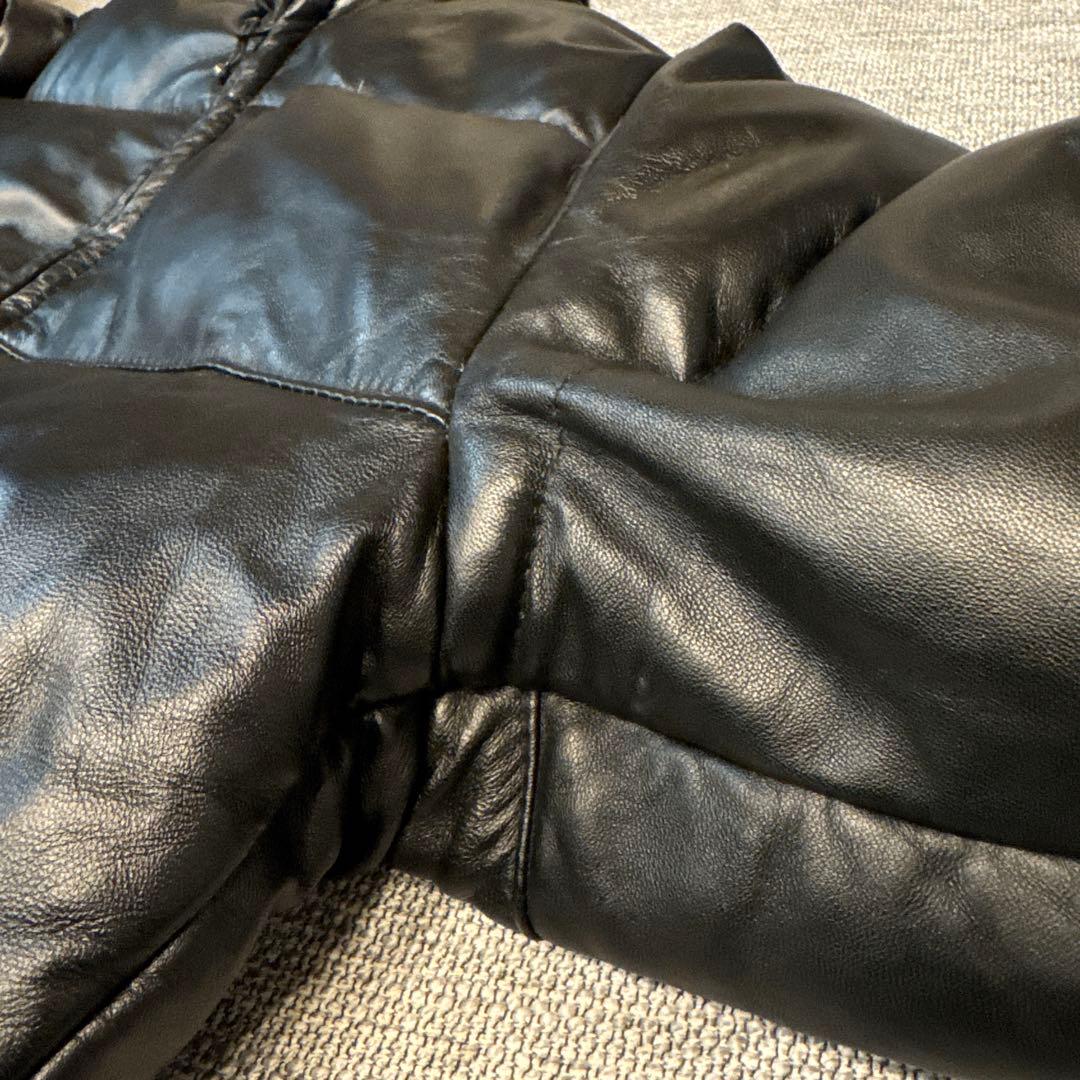 Ａ*様 Schott ショット レザー ダウン ジャケット 黒