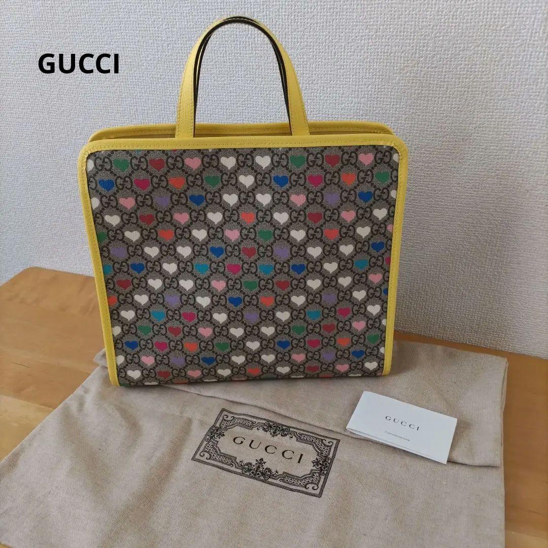 再値下げ GUCCI グッチチルドレンズ トートバッグ ハート