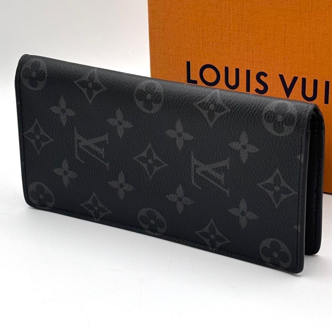 現行 IC 美品 ルイヴィトン ブラザ エクリプス 長財布 黒 カード16枚
