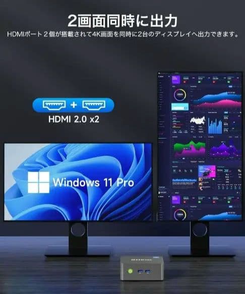 GMKtec N150 G3 Plus ミニPC 16GB 512GB SSD