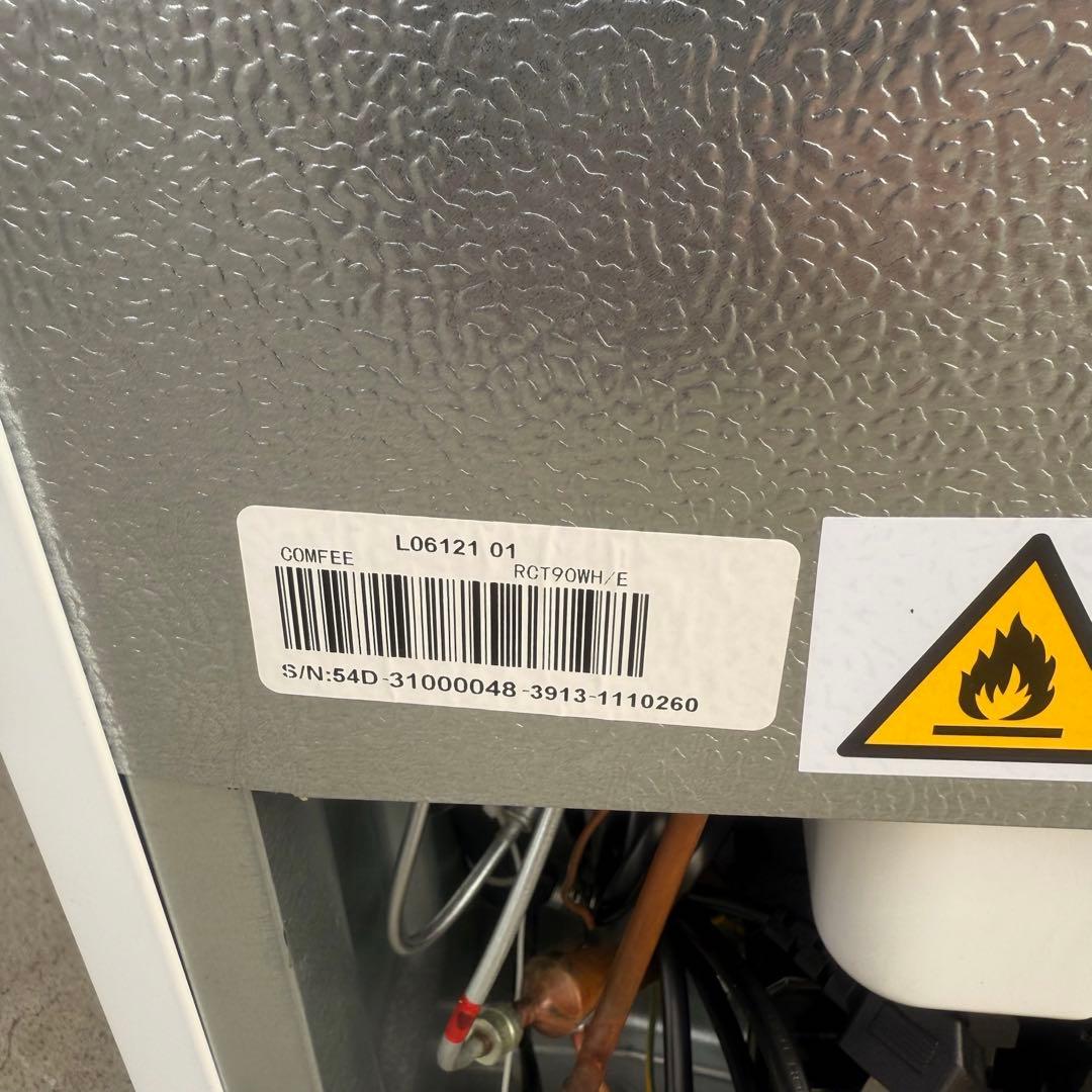 ● 美品 コンフィー 冷凍 冷蔵庫 90L 2ドア RCT90WH/E