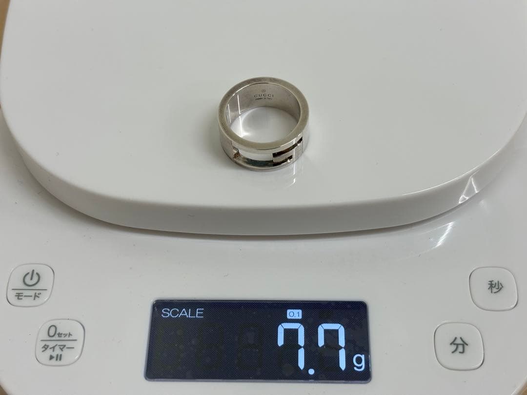 激安 新品 GUCClグッチ Gロゴ サイズ9号 指輪 リング シルバー925