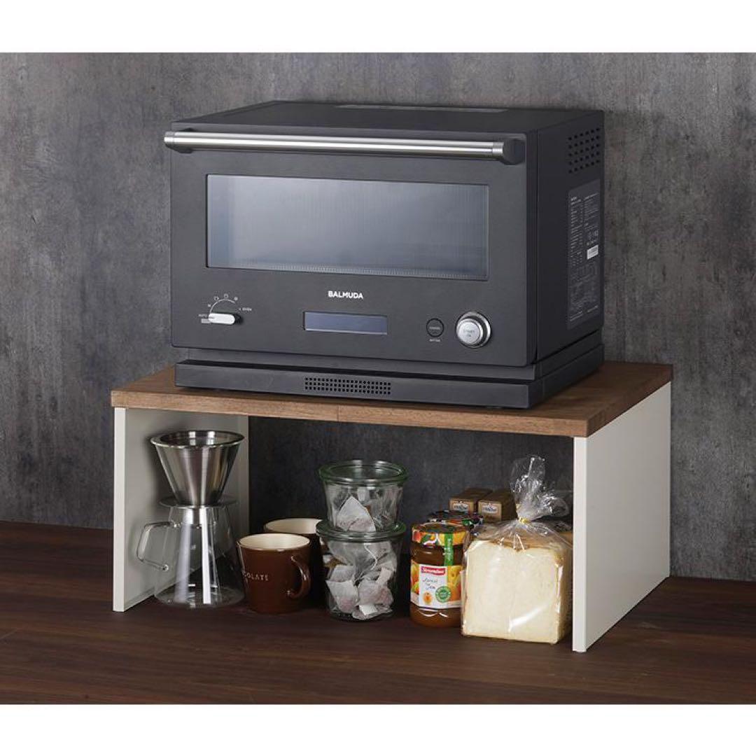 ブラック　キッチンラック　キッチン上ラック　木製ラック 幅60 ブラック