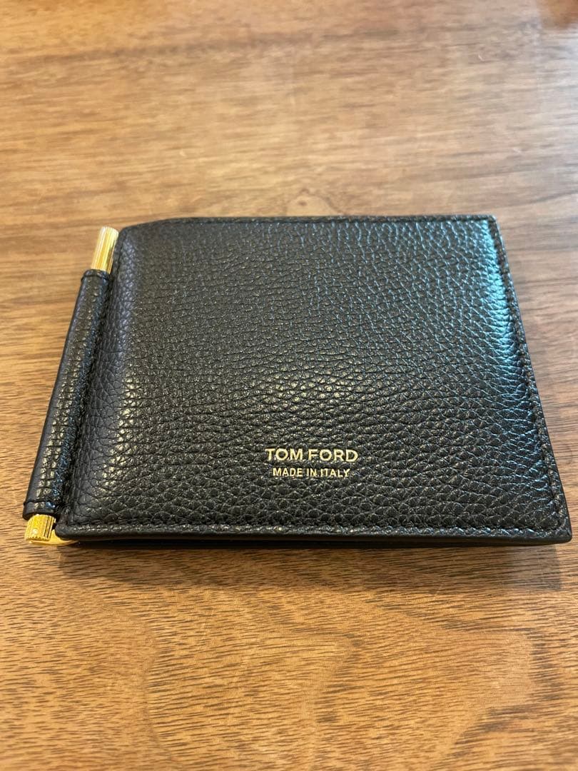 新品未使用✨TOMFORD トムフォード　マネークリップ　Y0231 レザー　黒