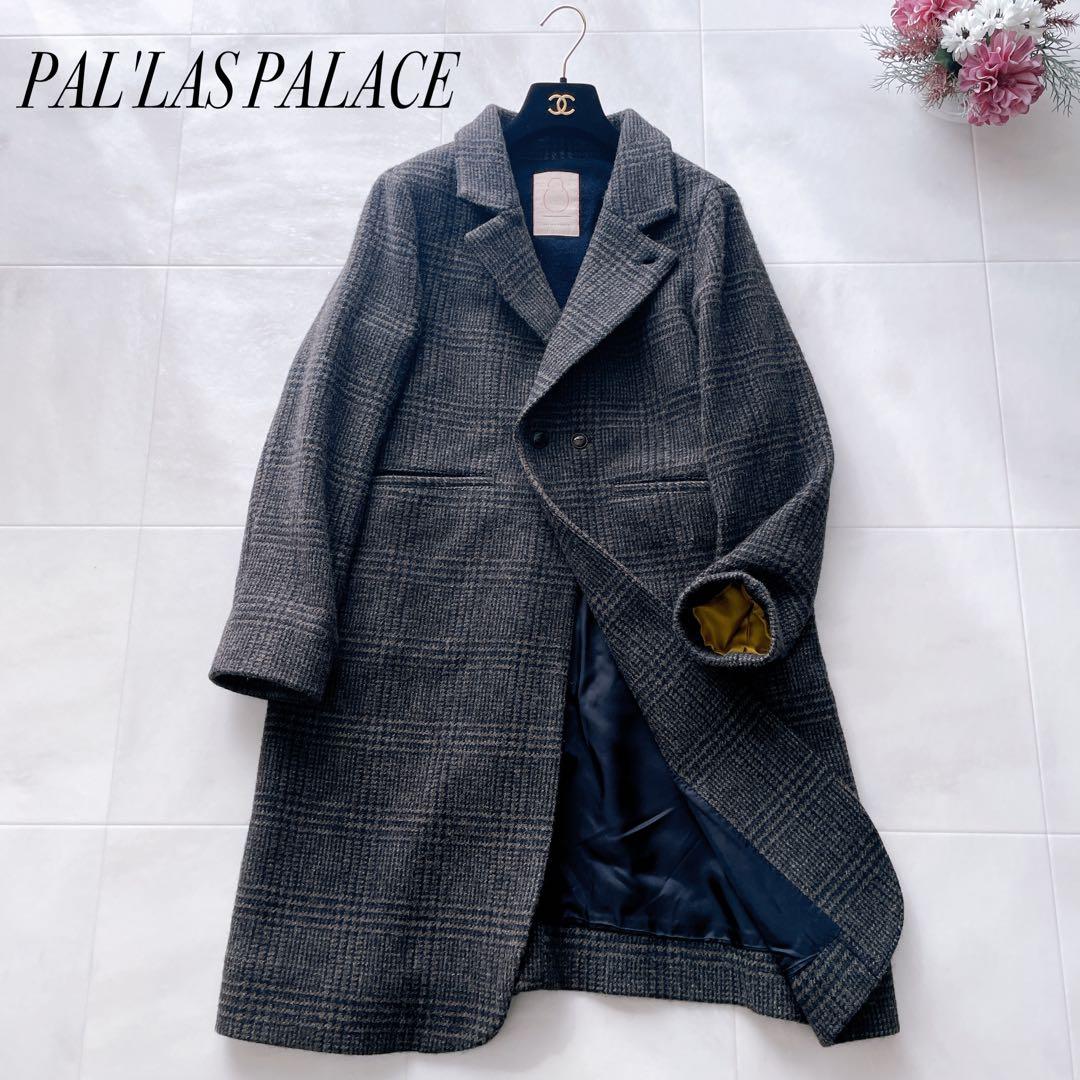 美品✨現行タグ パラスパレス グレンチェック チェスターコート ウール サイズ2