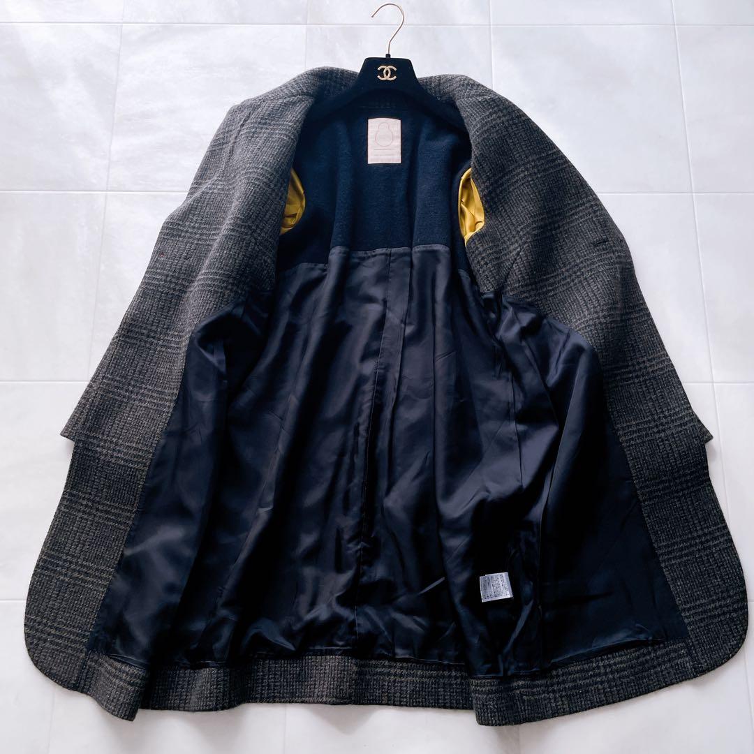 美品✨現行タグ パラスパレス グレンチェック チェスターコート ウール サイズ2