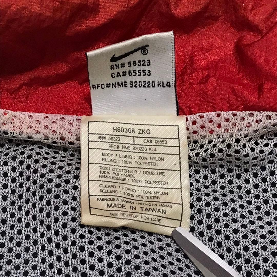 90s NIKE ナイキ　ビンテージナイロンジャケット　風車ロゴ　マルチカラー