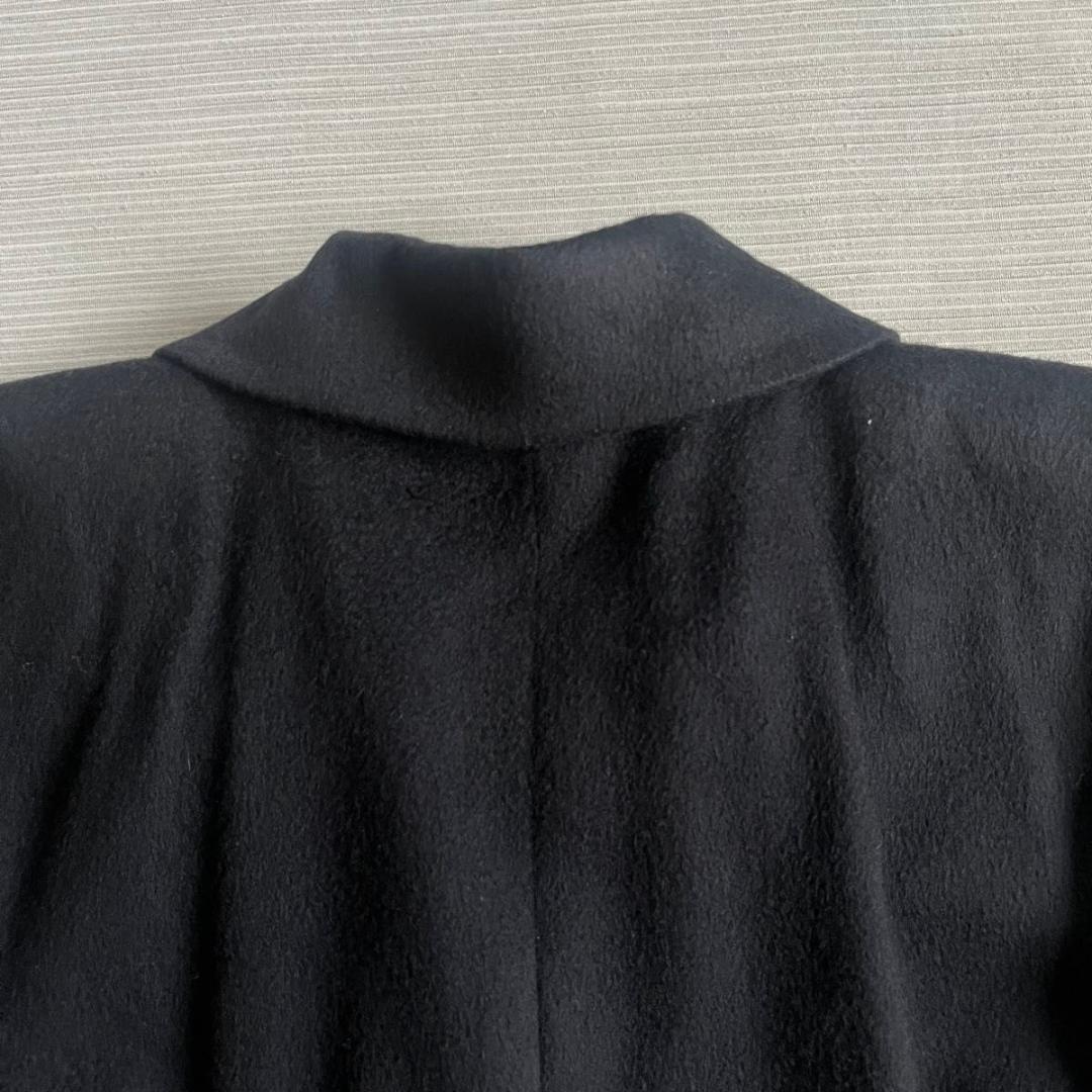 ＊美品【フォクシー】コート　ジャケット　カシミヤ　金ボタン　ブラック　４０