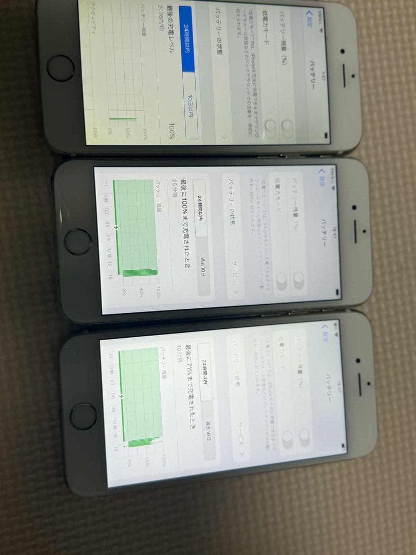 iPhone 6, 6s, 6sのセット。SIMロック