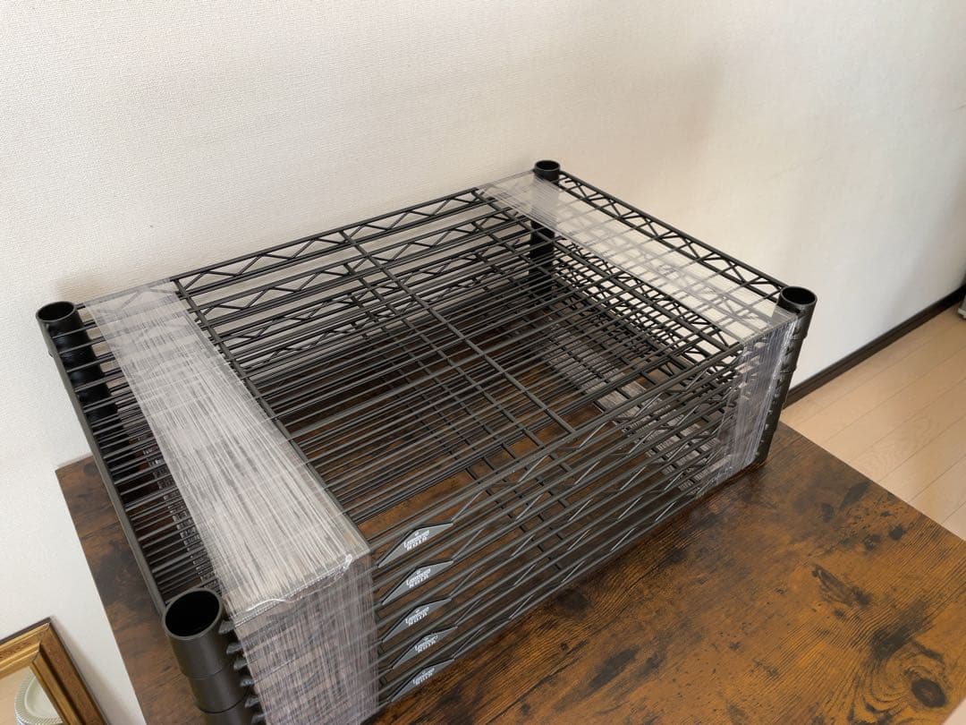 5点セット　ルミナス ノワール 棚板　ポール径25mm 幅60x奥行40cm